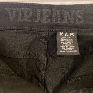 Black Flare Distressed Jeans